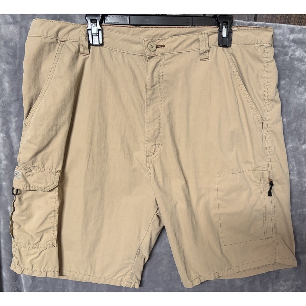 Wrangler Performance Series Mens Khaki Shorts Size 38 Lightweight Cargo Hiking